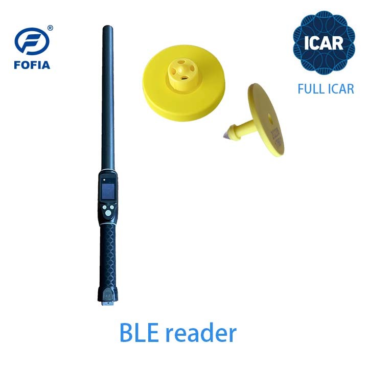 ISO11784 FDX-B HDX Handheld wand Reader For Cattle Livestock Ear Tag Microchip Long Reading distance up to 30cm