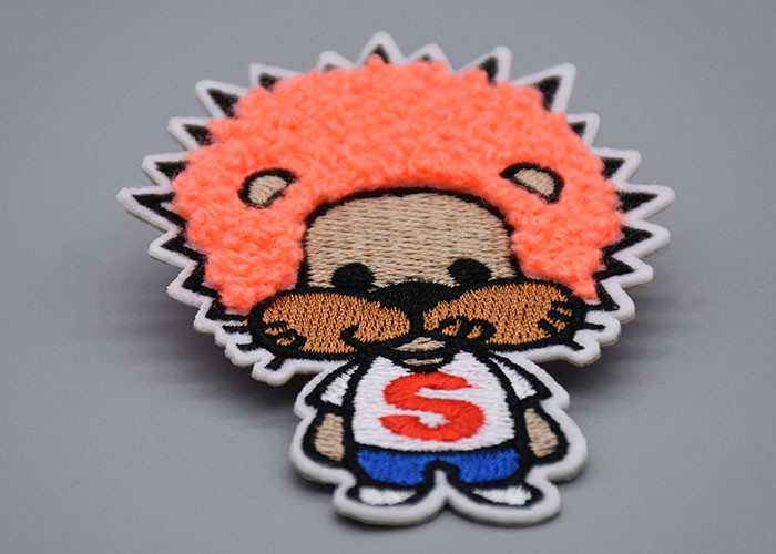 Towel Embroidery Patch Eco Friendly For Clothing Good Washable