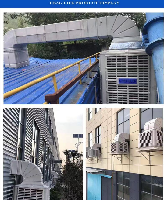 2.2KW Plastic Material Water Evaporative air Cooler Fan for Poultry Farm, Industrial Fan