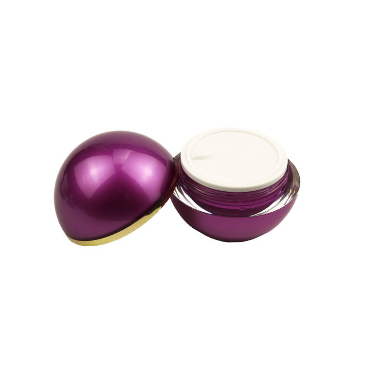Refillable Double Wall Acrylic Cosmetic Cream Jars 50g For Skin Care Lotion Packaging