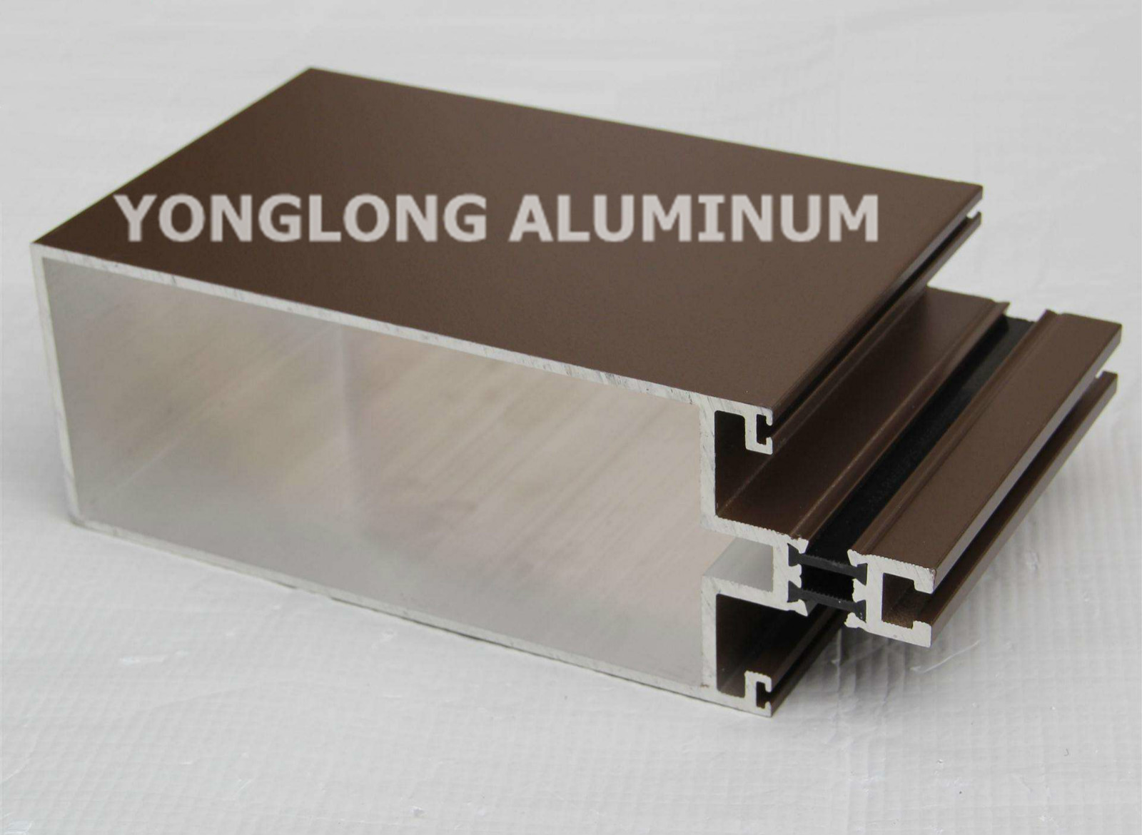 RAL Colour Powder Coated Aluminium Extrusions / Curtain Wall Profile