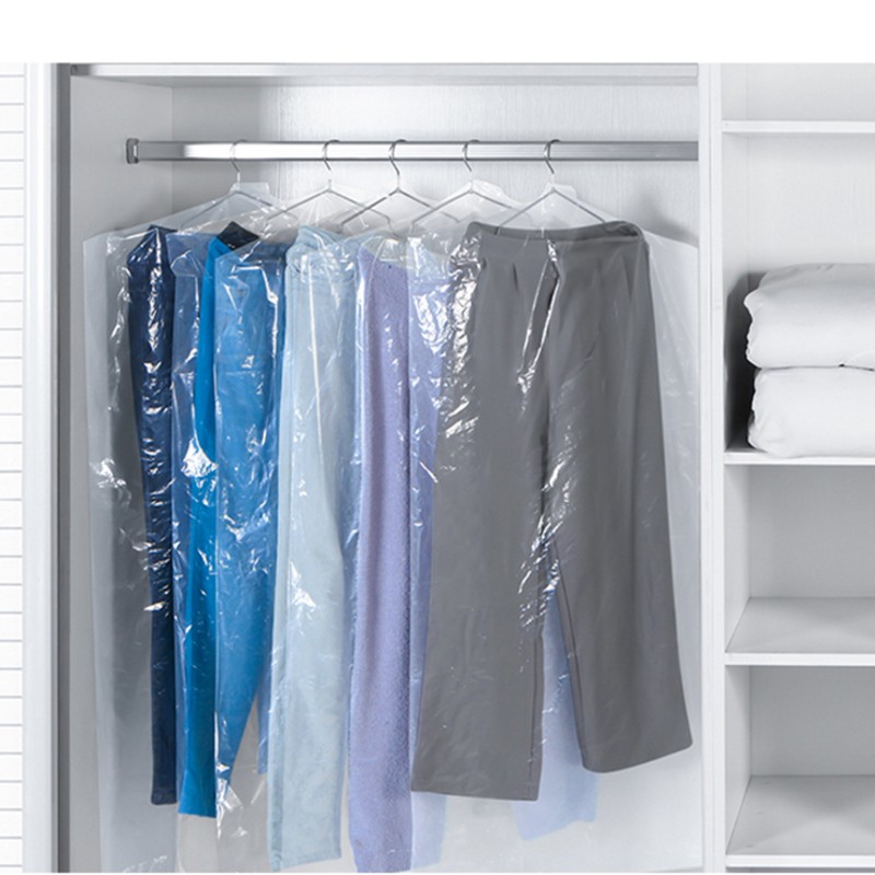 Clear Polyethylene Dry Cleaning Garment Bags On Rolls, Dry clean perforated clear poly plastic garment/laundry/clothing