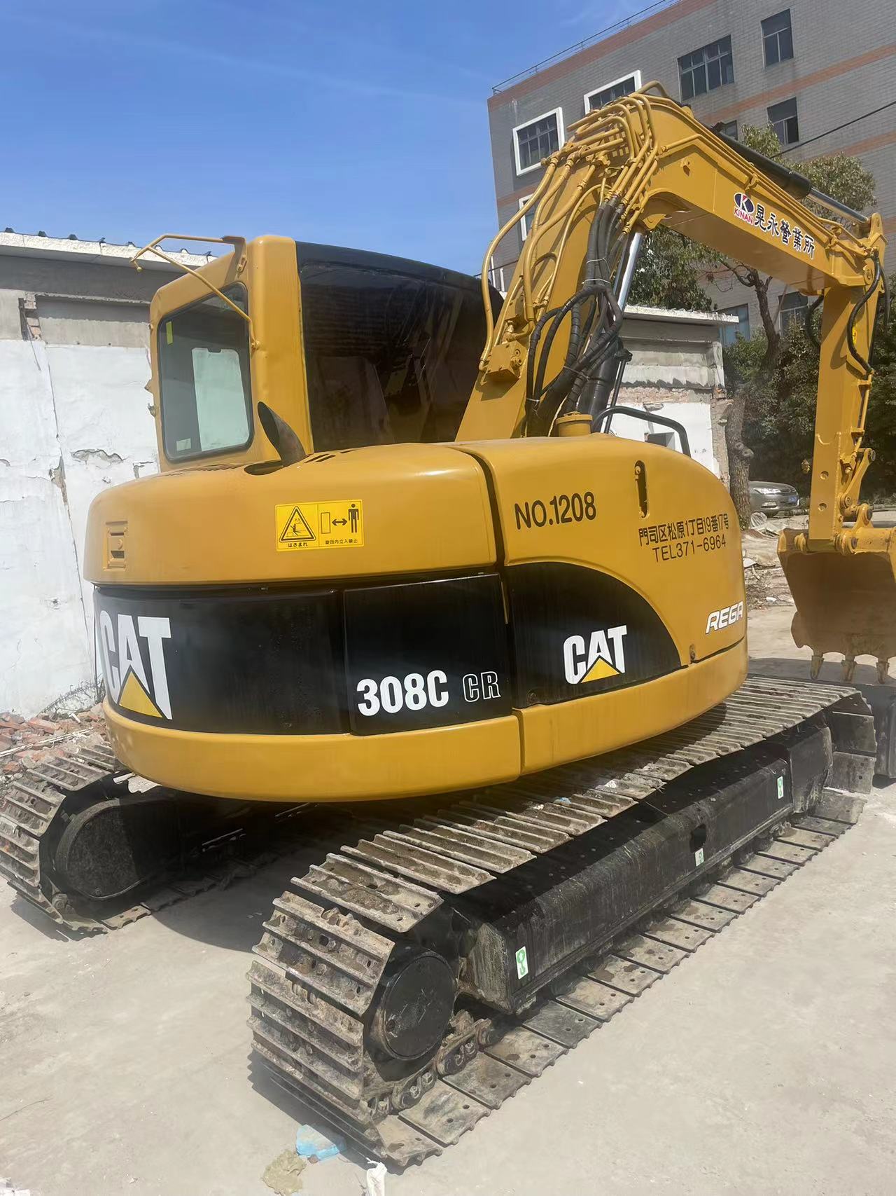Used excavator CAT 308C second hand digger used machinery 8ton second hand excavator import excav