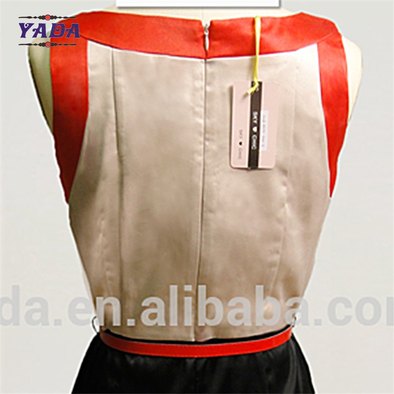 Ladies color stitching design fashion woman clothes casual 2017 sexy ladies one piece dress for sale