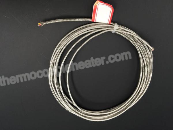 Type K Flat Fiberglass Insulation Thermocouple Compensating Cable With Nickel