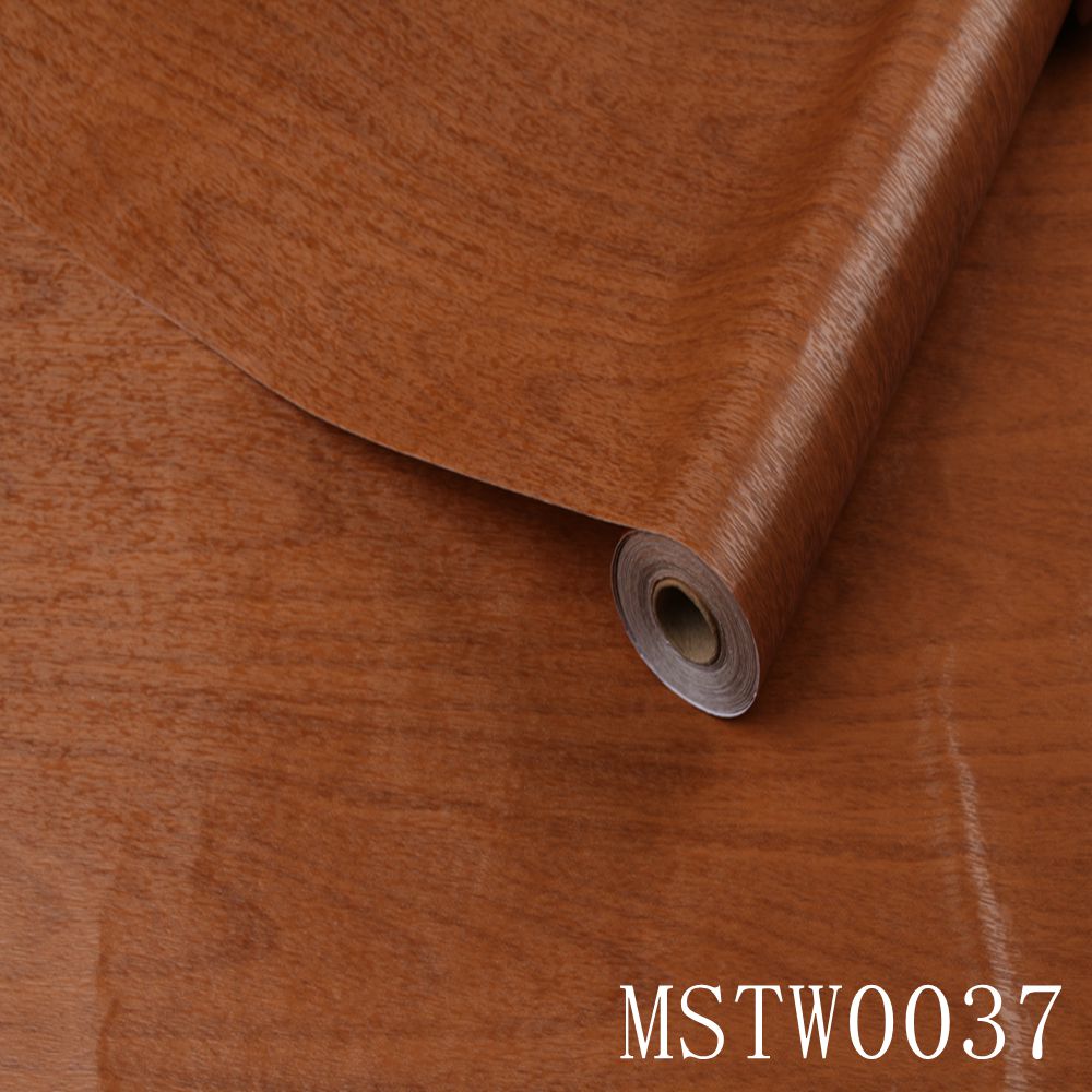 Wood Grain Self-Adhesive PVC Vinyl Wall Panels Modern Style Wallpaper Contact Paper for Door Stickers