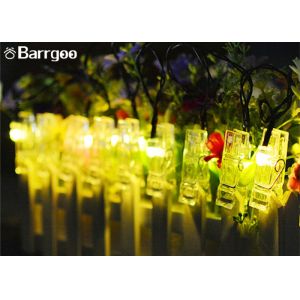 4.8M 20 LED Decorative LED String Lights Photo Card Clip 8 Models Flash Dimmable