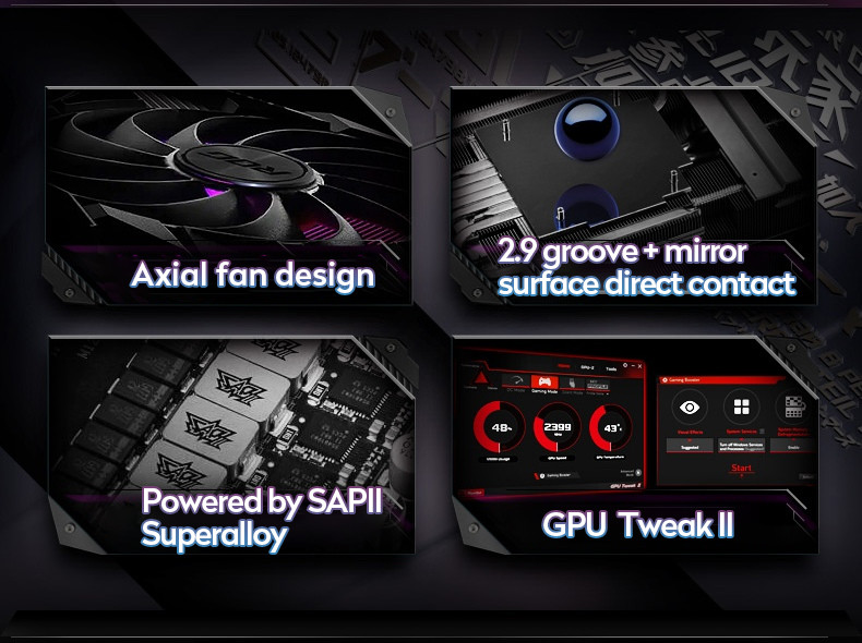256bit GDDR6 Desktop Graphics Card ASUS NVIDIA ROG-STRIX-RTX3070-O8G-V2-GAMING