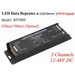 350mA / 700mA LED Power Repeater For CC RGB Lighting Constant Current PWM Signal