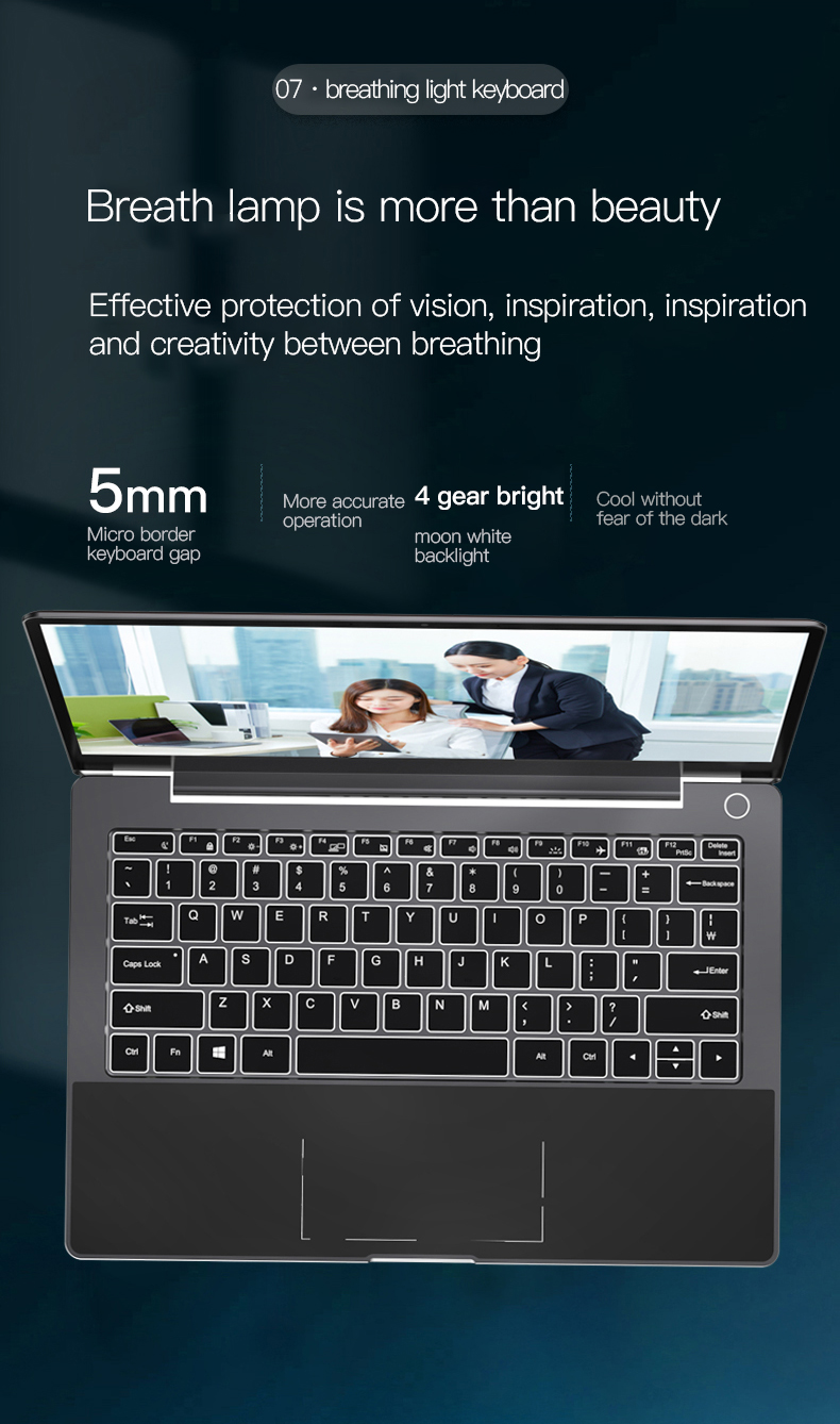 8G RAM 512GB SSD Ultra Thin Gaming Laptop 14 Inch Core I5 10210U CPU