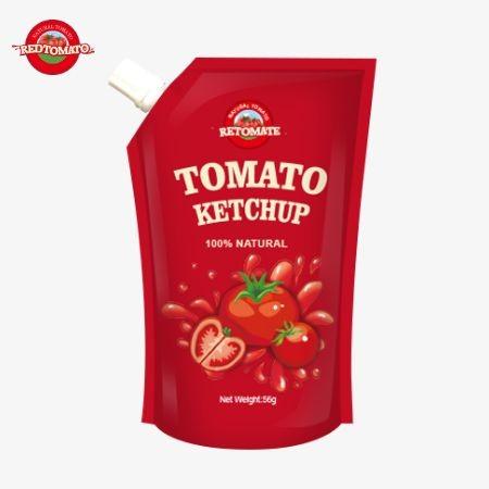 ISO-Certified 56g Sachet Ketchup Pure Natural Flavor Meets International