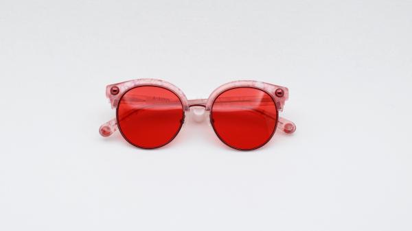 Colorful acetate Sunglasses Round fashion Ladies outdoor Eyewear Daily Driving