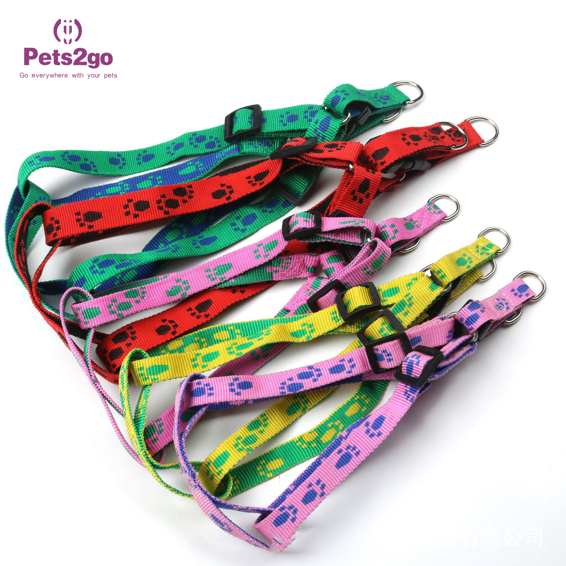 Padded Handle 120cm Nylon Dog Leash For Walking / Training
