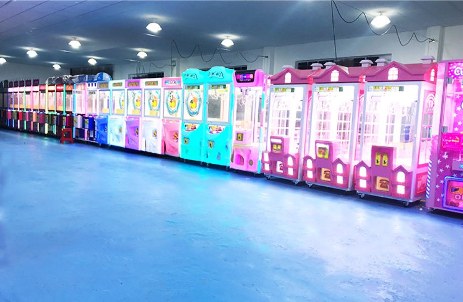 Earn money claw stuffed toys 1 player coin operated doll toy crane game machine for shopping mall