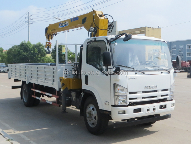 Cheaper Price 5 Tons Crane Mounted Truck ISUZU Cargo Truck for Sales