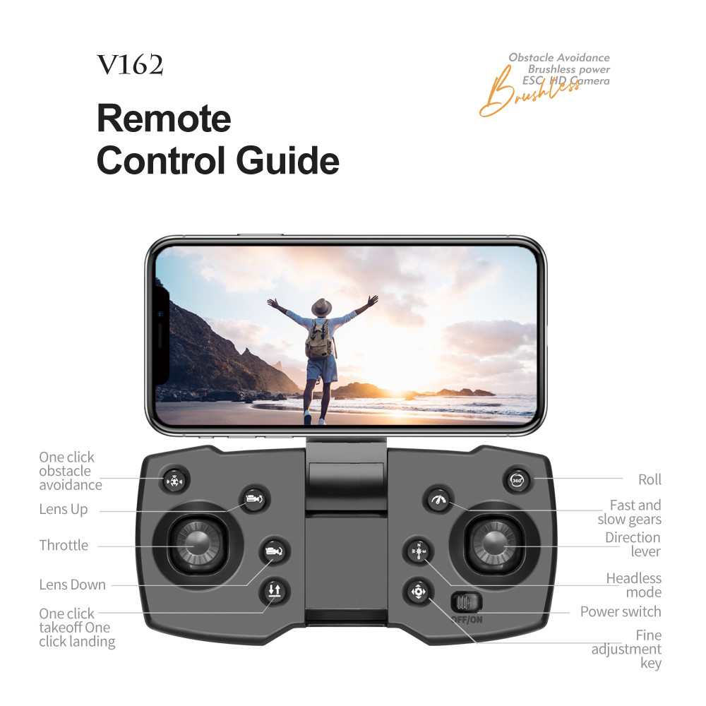 Custom Drones Toys With Dual Camera and follow me Hand smart UAV