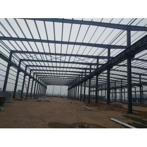Portal Framed Sectional Column Beam Steel Structure Earthquake Resistance