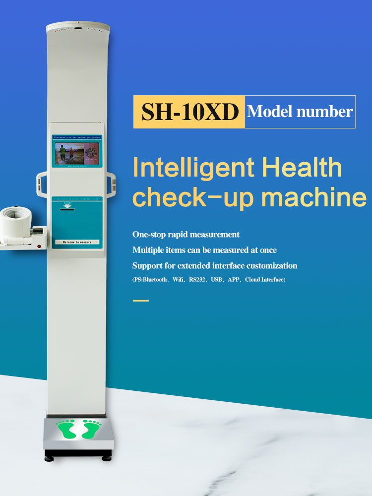 Auto Height Weight Bmi Kiosk Blood Pressure Machine For Human Body