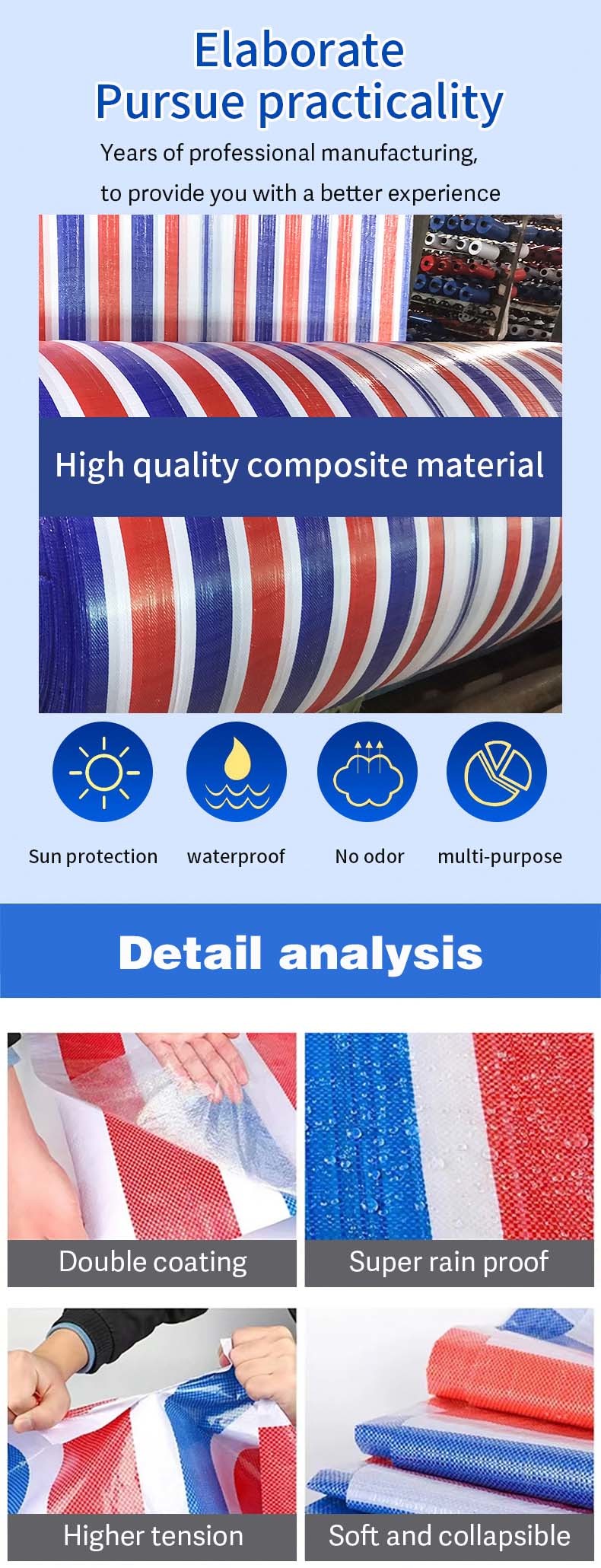 2024 PE Tarpaulin Fabric Outdoor Fish Pond Tank Plastic Sheet Tarpaulin Waterproof