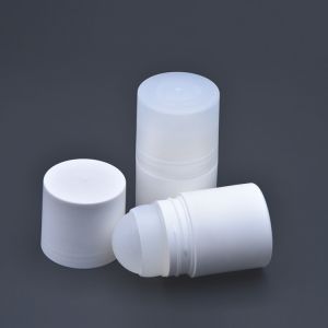 Cylinder Shape Empty Roll On Deodorant Containers With PP Roller Ball