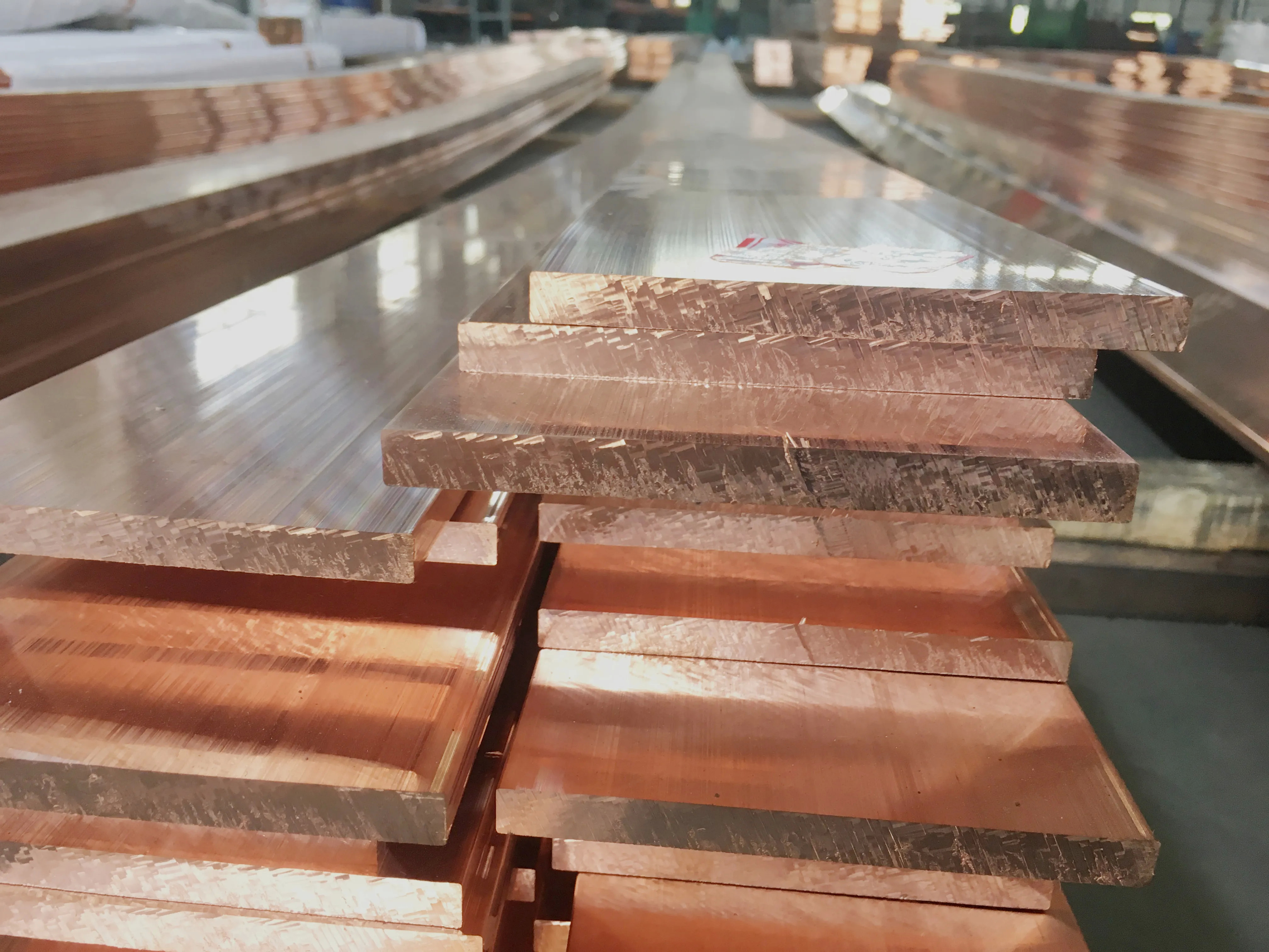 BS AISI Copper Row C12200 C11000 Tinned Copper Flat Bar