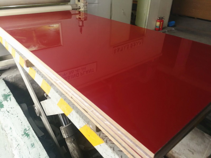 Pattern color acrylic sheet faced mdf for furniture or commercial decoration