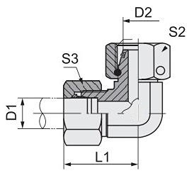 Swagelok Parker 90 Degree Elbow Tube Adaptor Hydraulic Tube Fittings