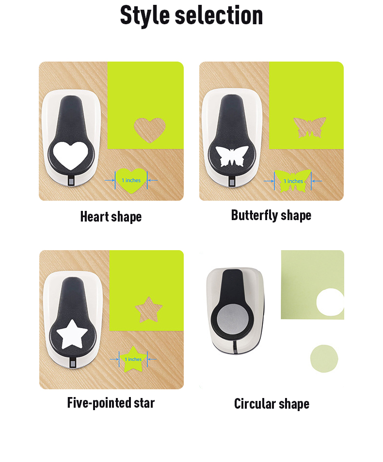 DIY Mini Craft Hole Punch with ZEQUAN Circle Paper Punch Cutter in Multiple Sizes