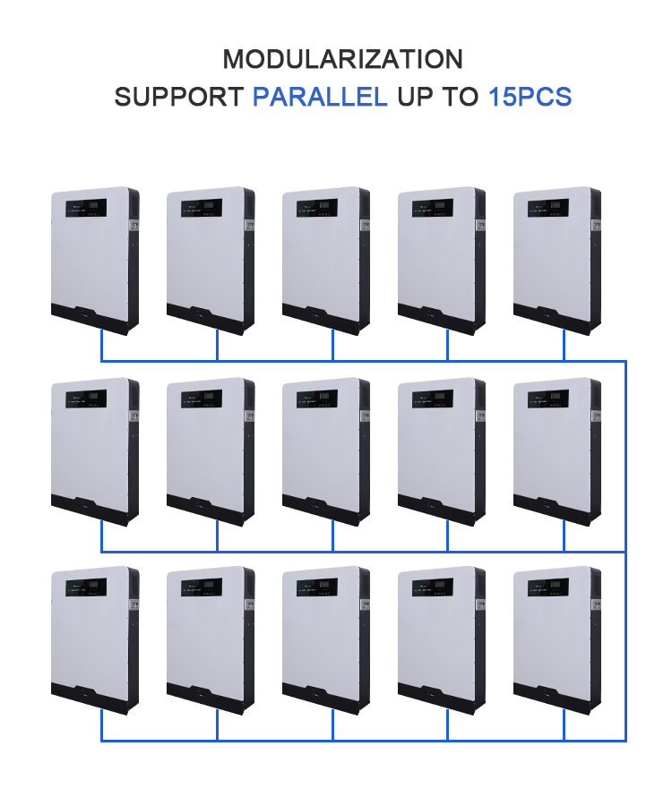 Commercial 51.2V Lifepo4 Battery Pack 100Ah Solar Energy Storage System