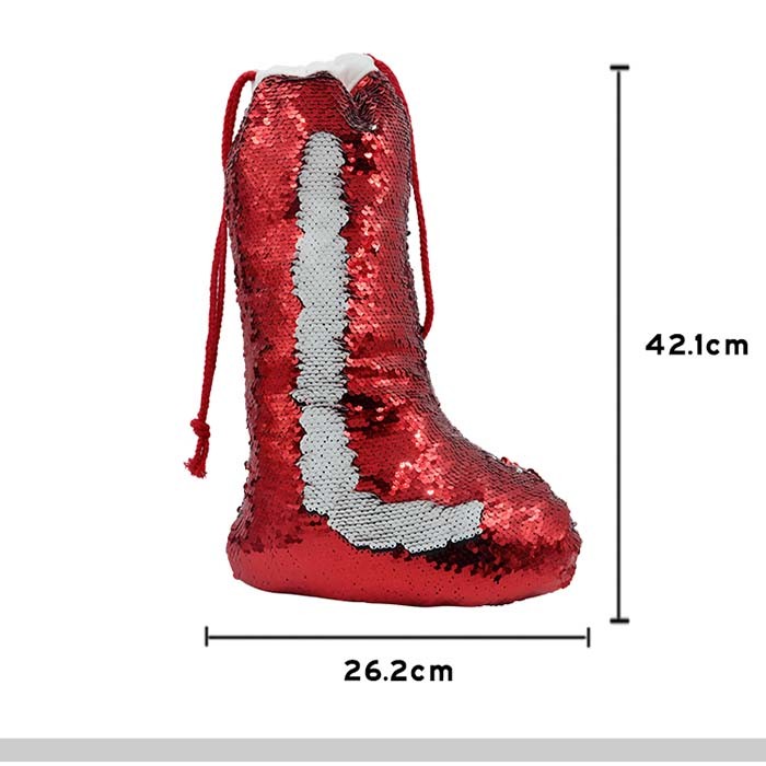 OEM Sequin Sublimation Christmas Stocking Blanks Sublimation Christmas Decorations
