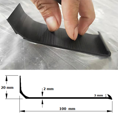 OEM Accepted Flexible PVC Full Cove Former Capping Skirting Strips for Durable Cove
