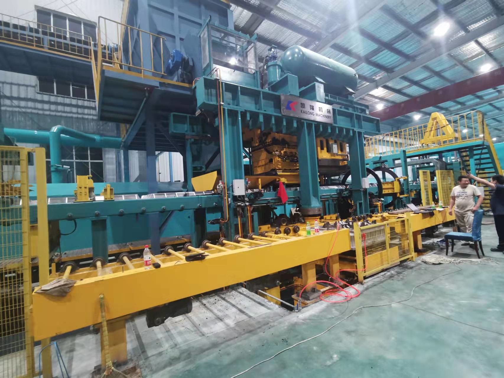 Horizontally Parting Static Pressure Automatic Moulding Line Of Green Sand