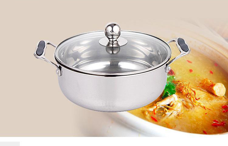 304 Stainless Steel Pot Set Combination Pot Set Thickened Three Layers Non Stick Cookware Pans Frying Set Pots and Pans