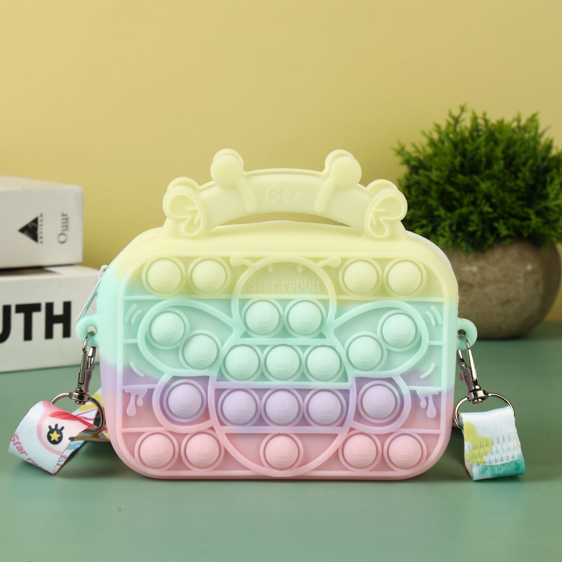 Toddle Handbag Silicone Coin Wallets Cute Crossbody Purse Bag Birthday Gifts For Little Girls Pencil Pen Case Makeup Bag