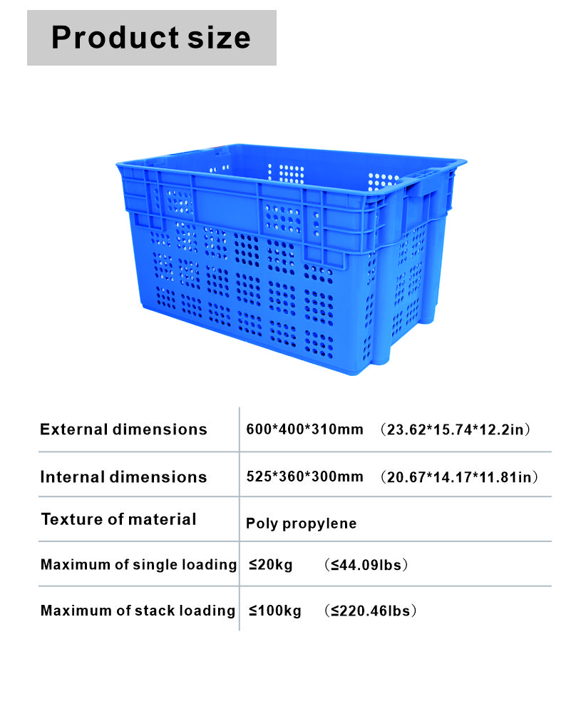 Customized Logo Plastic Stacking Crate for Car Storage 750ml Wine Bottle Included