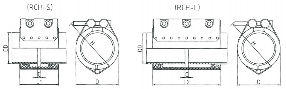 2 Inch Pipe Repair Clamp For Elbow Round Head Equal 304 Stainless Steel Pipe Connector