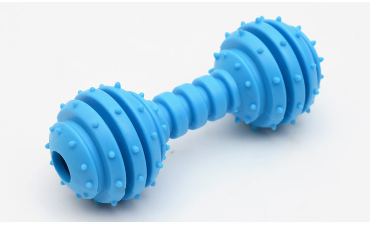 Dog Chew Toy Bone Shape TPR Pet Dog Toy Barbell Stocked for Your Furry Friend