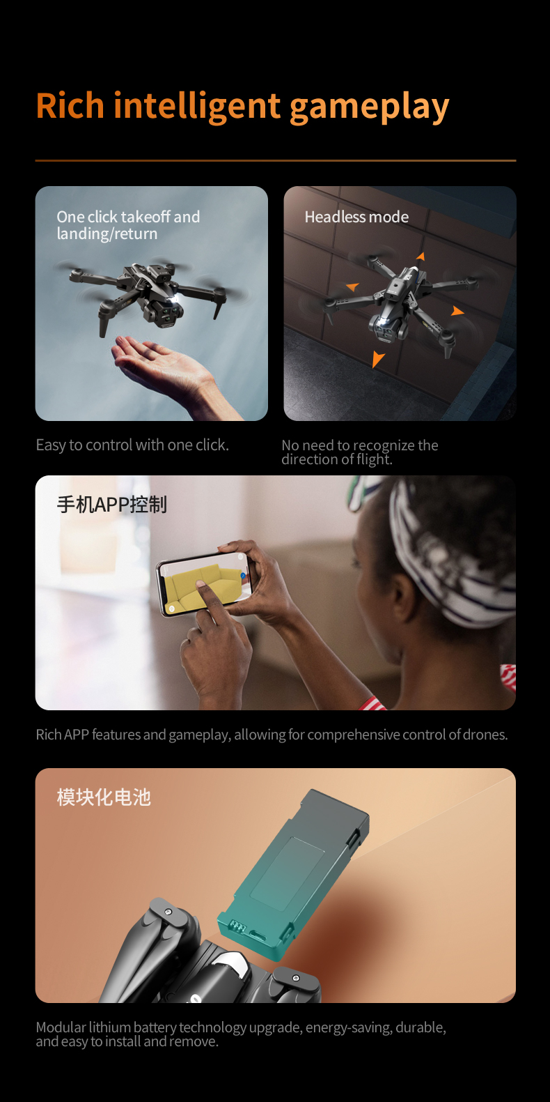 K10 Max Obstacle Avoidance Drone 4K Ultra HD Camera 2.4G RC Quadcopter Four-way Optical Flow Mini Foldable K10 Fpv Drones