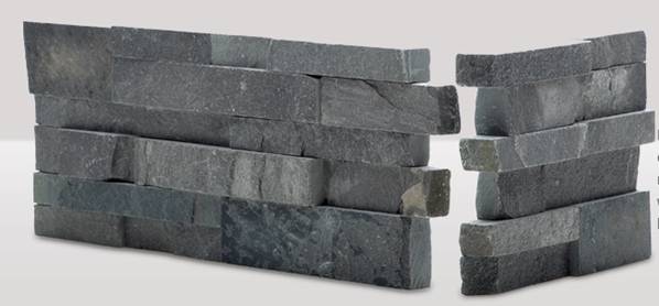 Grey Cultured Ledge Quartzite Stone Veneer For Exterior And Interior Wall