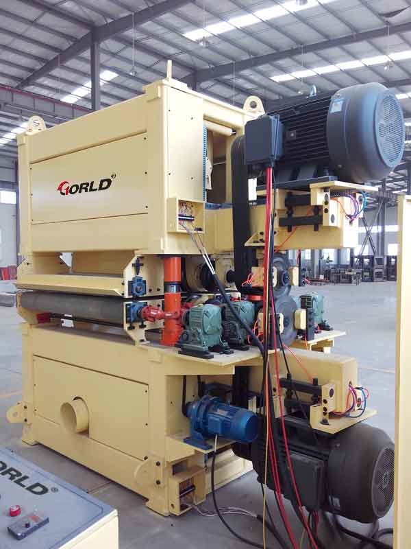 2 heads 2 sides calibrating wide belt sander for plywood MDF board BSG2613RC/ BSG2613RPC