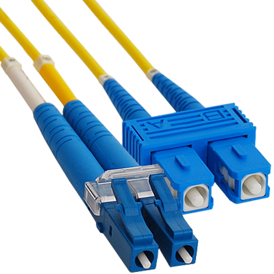 LC-SC Single Mode1.6mm, 2.0mm, 3.0mm Duplex Fiber Optic Patch Cord 1