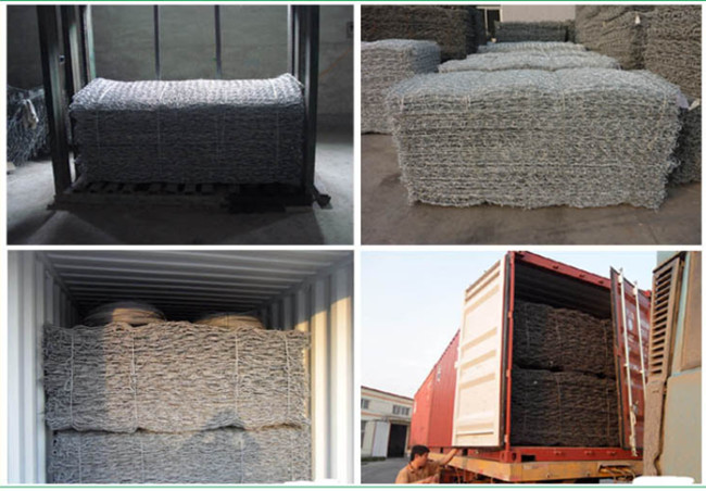 6×2×0.3m Green PVC Coated Gabion Baskets 0.15m Height