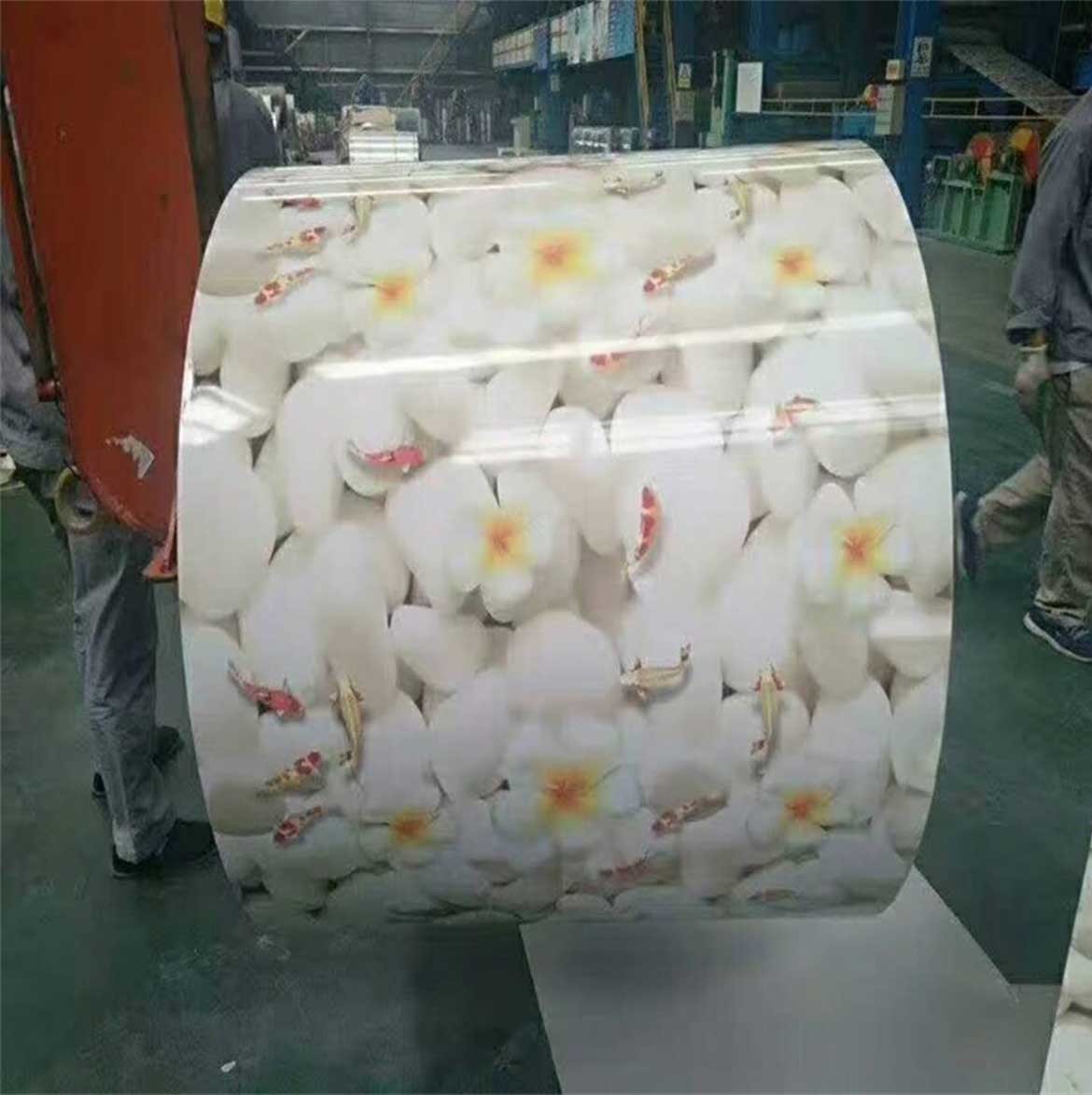 Printed Flower Pattern Prepainted Galvanized Steel Coil