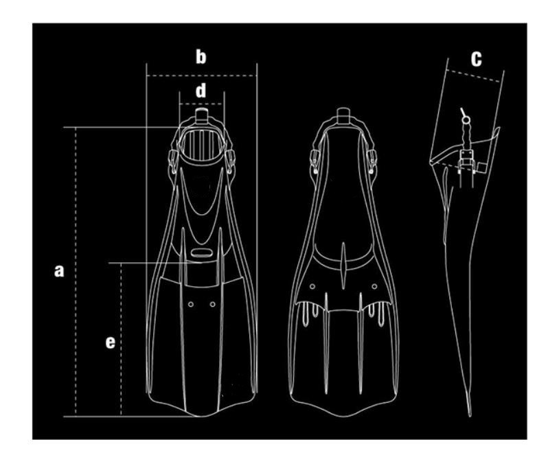 Lightweight Frog Scuba Diving Swim Fins Wear Resistant Nonslip