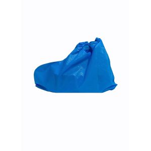 China Single Use Waterproof CPE Overshoes With Elastic Rubber Opening on sale