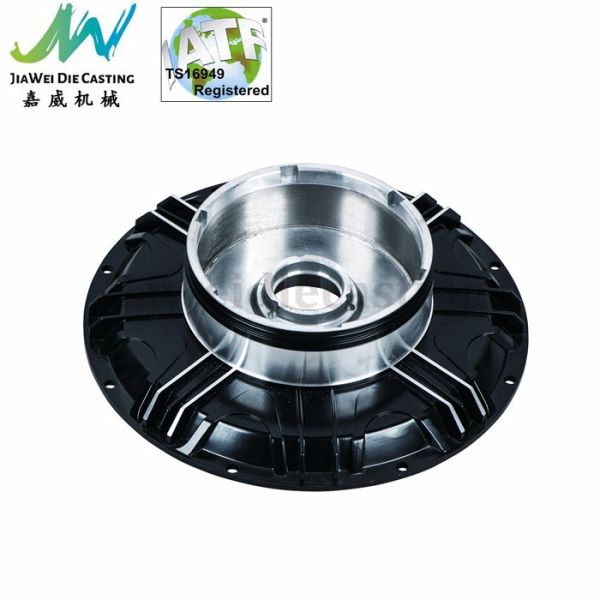 Quality Custom Industrial Aluminum Motor Housing Die Casting Type Black Painted for sale