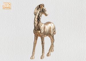  Table Decor Polyresin Zebra Statue Fiberglass Animal Sculpture Gold Leafed Manufactures