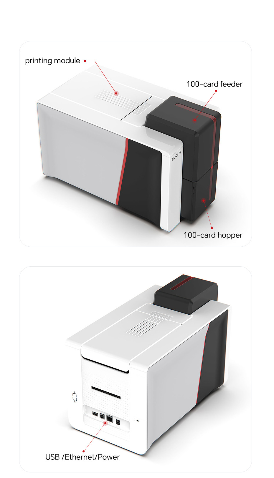 Evolis Primacy 2 Automatic PVC Card Printer Two Sided Card Printing