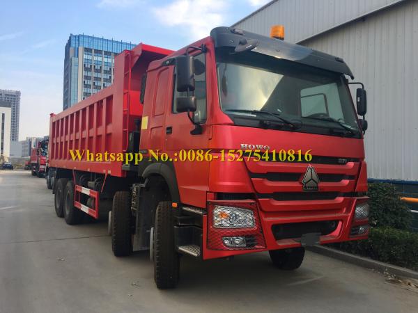 Red Color HOWO 371/420 hp 8x4 12 wheeler Heavy Duty Mining Dump/ Dumper/Tipper