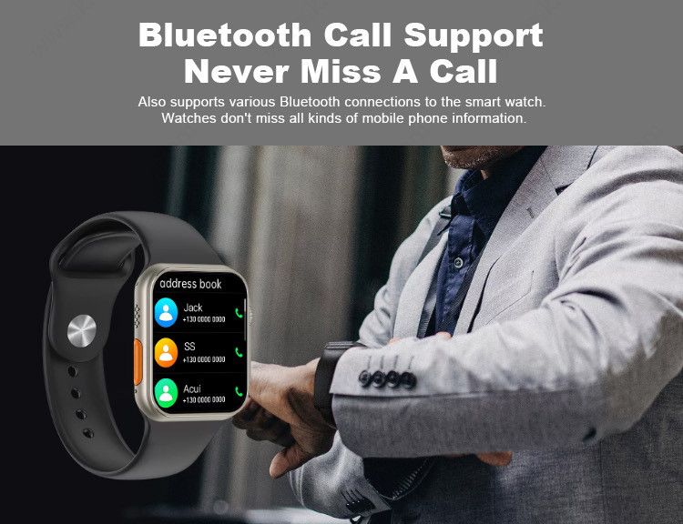 Sedentary Reminder Bluetooth Call Smartwatch With Body Temperature